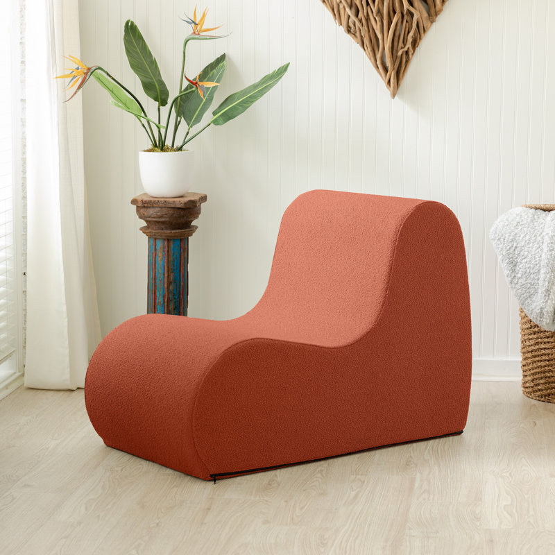 Fauteuil d'appoint Uptown, Boucle, Boucle terre cuite
