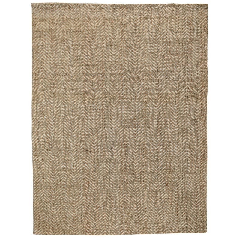 Chevron Hand-Woven Jute Area Rug By Kosas Home, Rectangle 8' x 10'