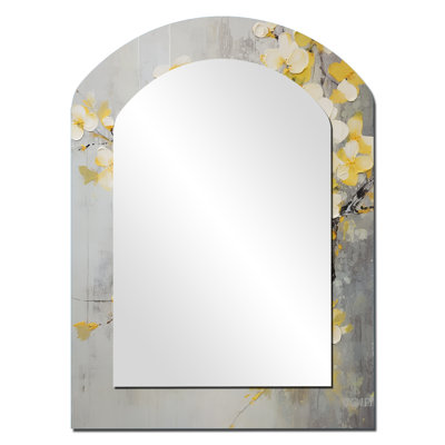 Apple Blossom Harmony XV - Traditional Arch Wall Mirror