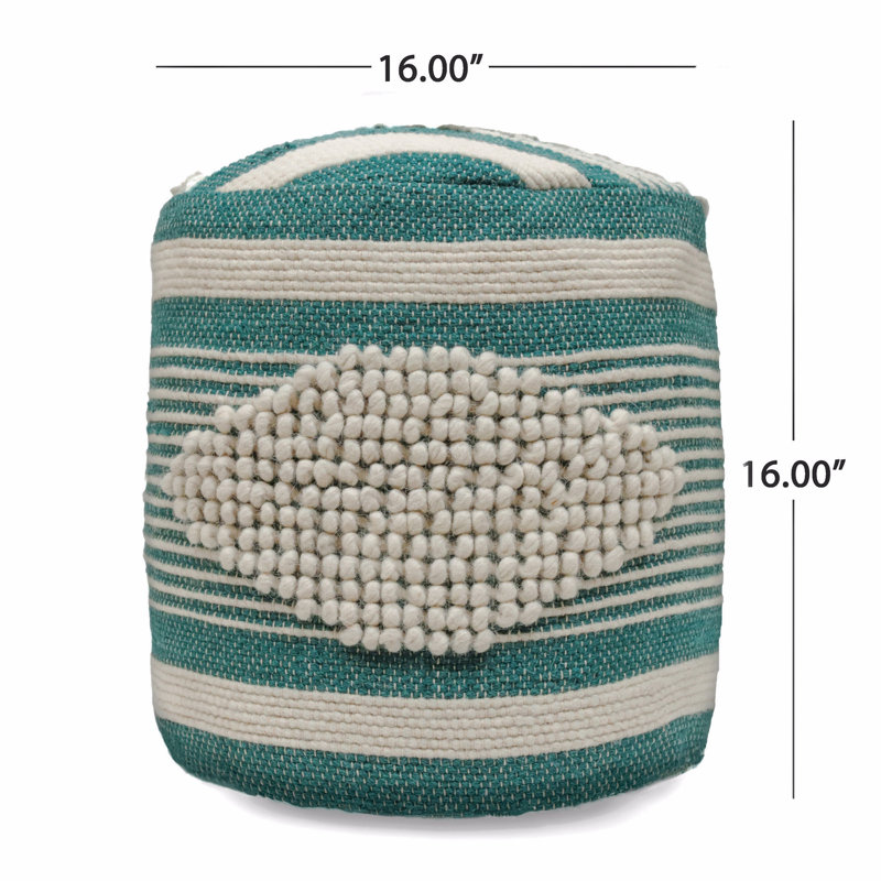Repose-pieds cylindrique en tissu, repose-pieds