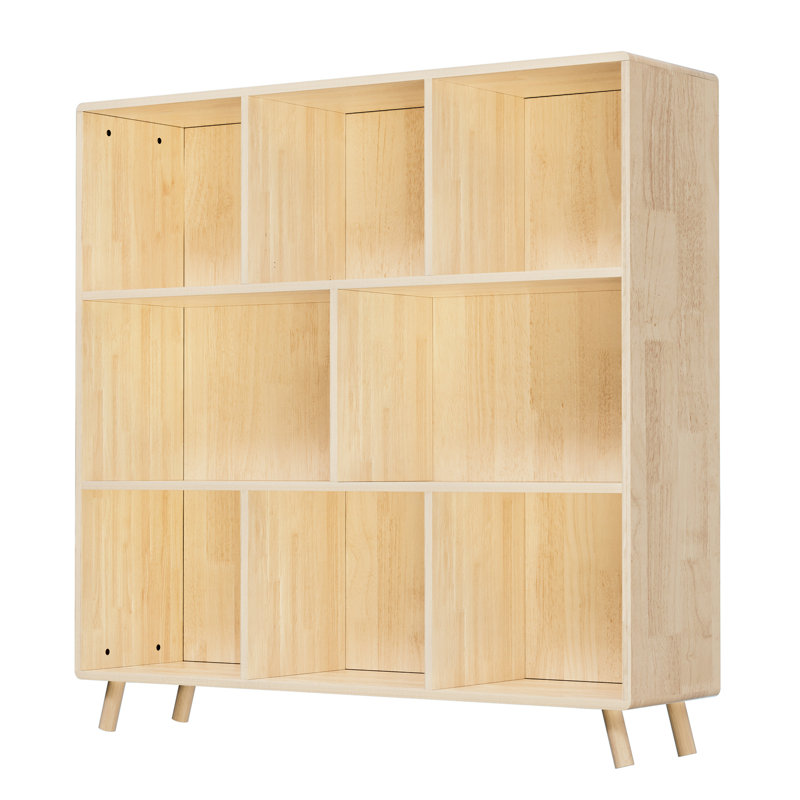 Bois de pin, 8 armoires de rangement, bureau et salle d'artisanat, capacité de charge de 120 lb, organisateur de panneau arrière solide, livres, boîtes de décoration, conception de compartiment optimisée, fabrication verticale, en option
