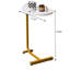 Ensemble de 2 tables d'appoint blanches, idéales pour le canapé et le lit, parfaites pour les petits espaces. Grand plateau pour poser des en-cas. Structure en acier composite, capacité de charge de 22,7 kg (50 lb). Forme en C. Convient aux chambres et autres espaces. Facile à utiliser, même sous une charge élevée.