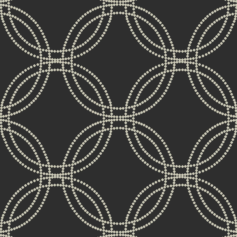 Superfresco Easy Serpentine Geometric Wallpaper, Black