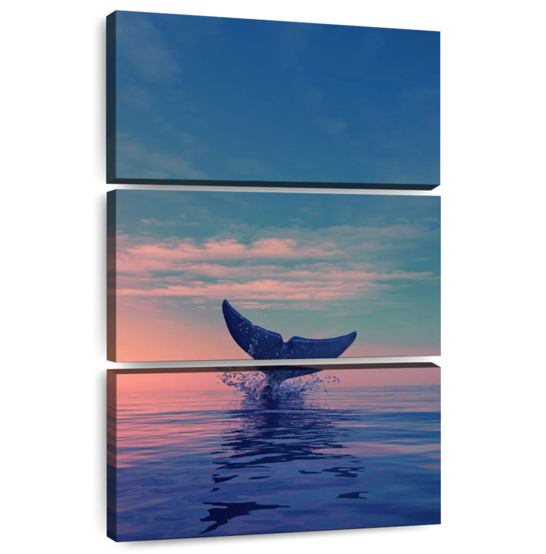 Brampt Whale Tail Diving, 32" H x 20" W
