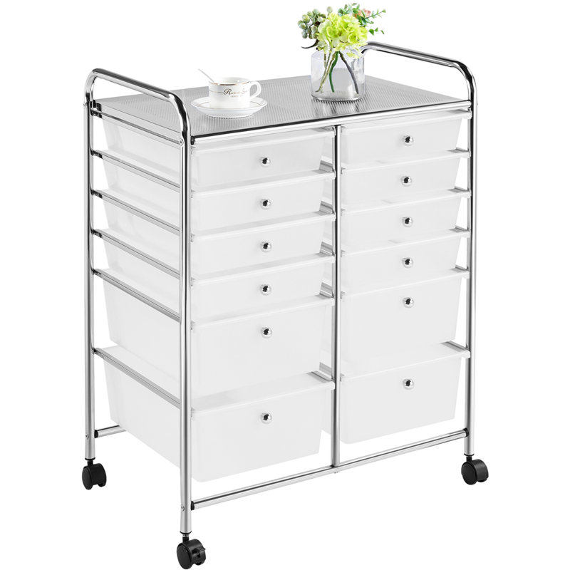 Lundys 12 Drawer Storage Drawer, White
