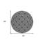 Tapis rond ivoire 8 po