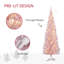 Arbre de Noël mince 6 pi pré-éclairé - Arbre artificiel avec lumières DEL chaudes et support robuste, parfait pour les espaces étroits, la maison et le salon