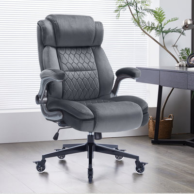 Modern Ergonomic Executive OfficeChair With Adjustable Lumbar Support and Armrest