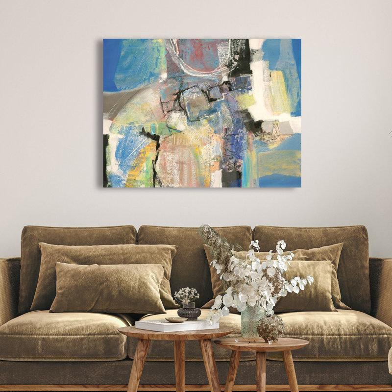 "Modern Abstract: Still Present" By Maurizio Piovan, 70cm H x 100cm W x 4cm D