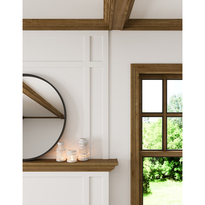 Floating Shelf, 3.75" H x 48" W x 7.75" D, White