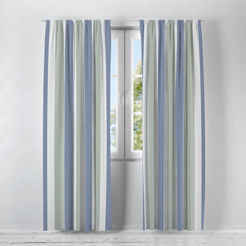 Panneau de rideau simple semi-transparent Calm, L 40 po x L 52 po