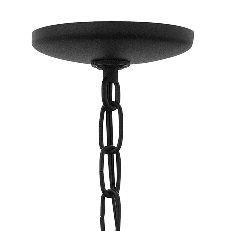 Burton Black/Distressed Copper 2 -Bulb 18.25" H Outdoor Hanging Lantern