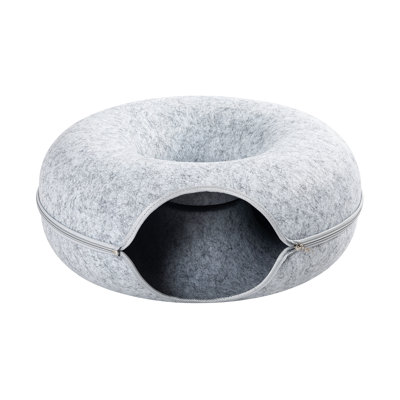 Grand lit tunnel pour chats d'intérieur