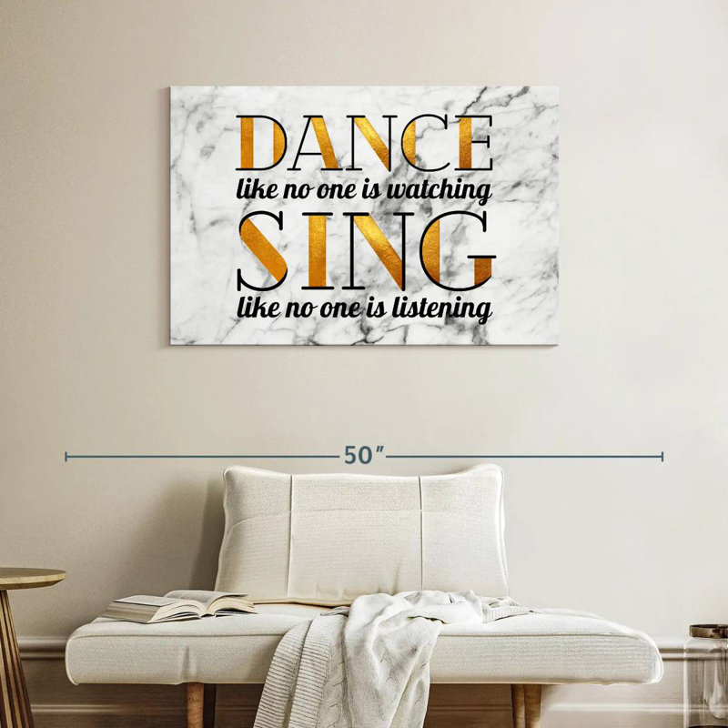 Tergel Dance And Sing Quotes, H 26 po x l 39 po