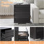 Ensemble de chambre avec lit plateforme et table de chevet 3 pièces Louby-115636492-115636493