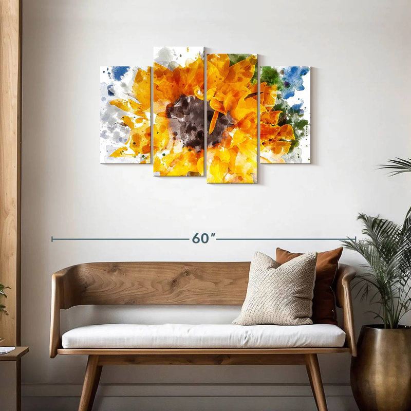 Harnek Sun Floral, 27" H x 43" W