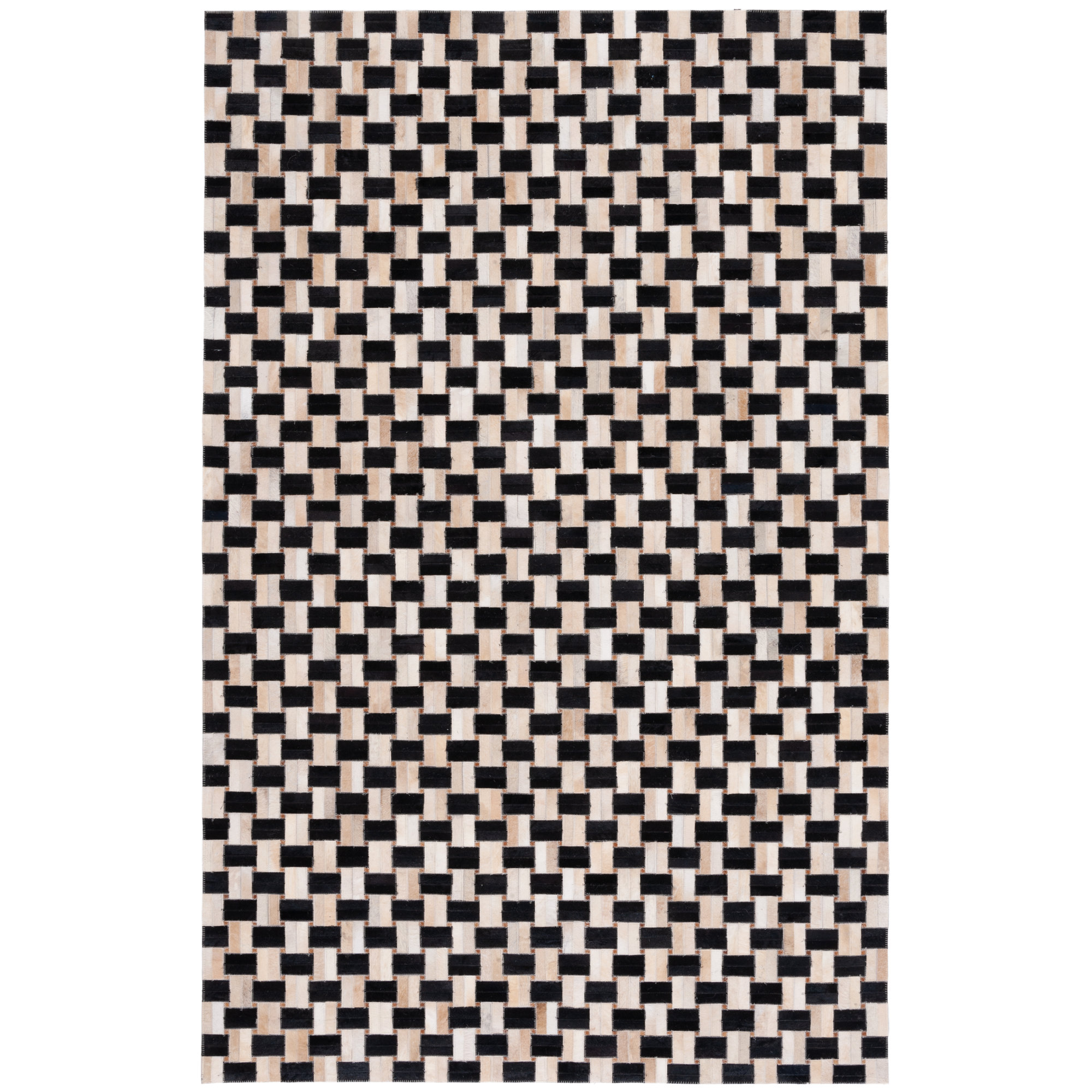 Mahsa Cowhide Rug, Rectangle 4' x 6'