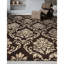 Tapis brun et beige de haute qualité noué à la main