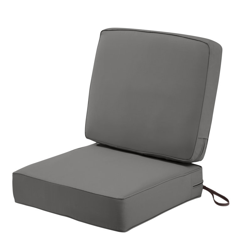 Coussin de siège / dossier Ayvion, Gris anthracite clair, H 20 po x l 23 po x P 23 po