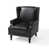 Black Faux Leather selected