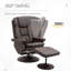 Fauteuil inclinable avec repose-pieds HOMcom
