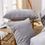 Ensemble d'édredon 100% coton rayé pour très grand lit - Ensemble d'édredon à rayures grises-123262322-123262321