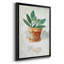Basilic en pot - ensemble de 3 peintures sur toile encadrées-1187249458-1187249459