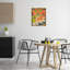 «Tea with Orange Tulips», art mural encadré par Mardell Schuster-2024545568-2024545570