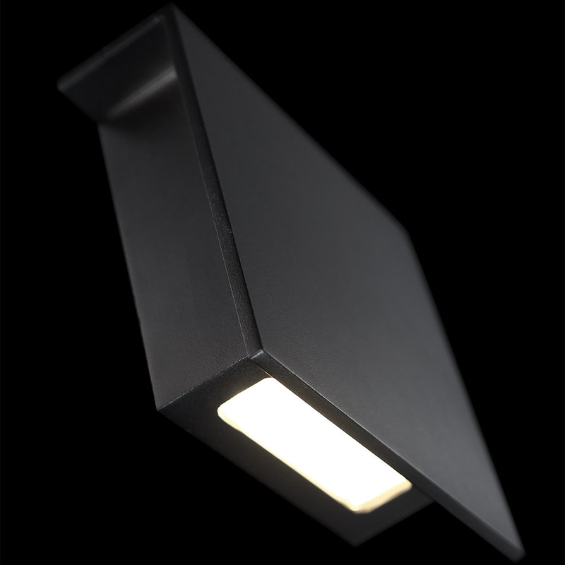 Square 1 - Light Outdoor Bulkhead Light, 10" H x 10" W x 2.375" D, Black