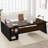 78'' W Manufactured Wood and Metal L-Shaped Executive Desk-1426303430