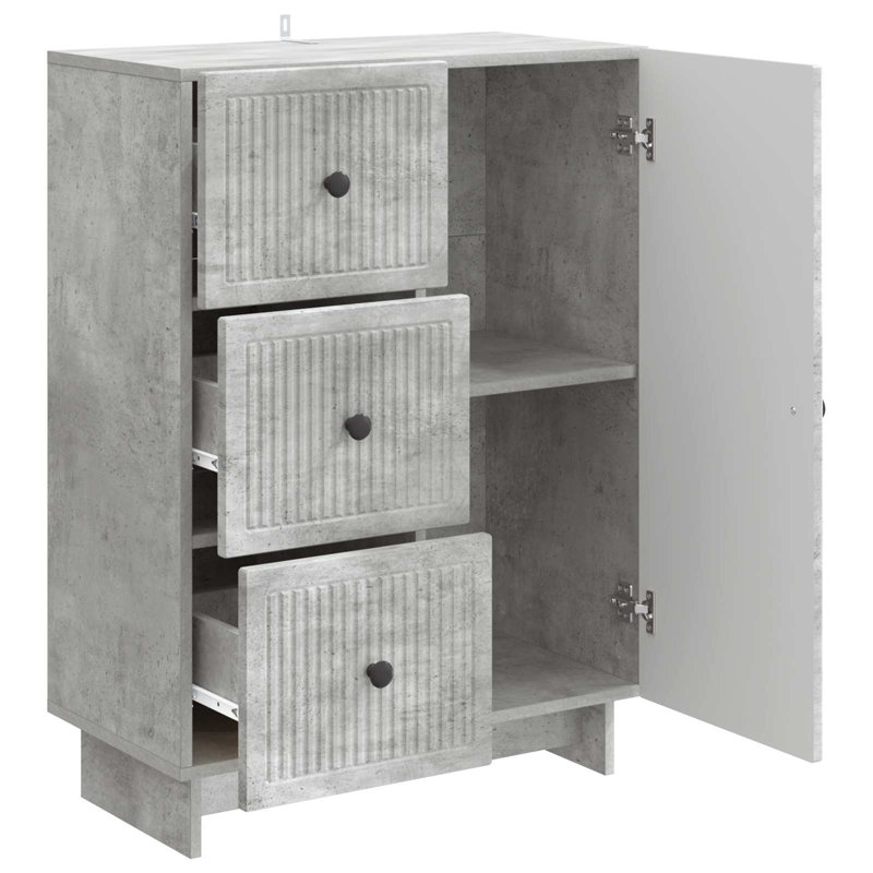 66cm Sideboard, Concrete Grey