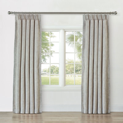 Cavill Textured Curtain Panel In Oat