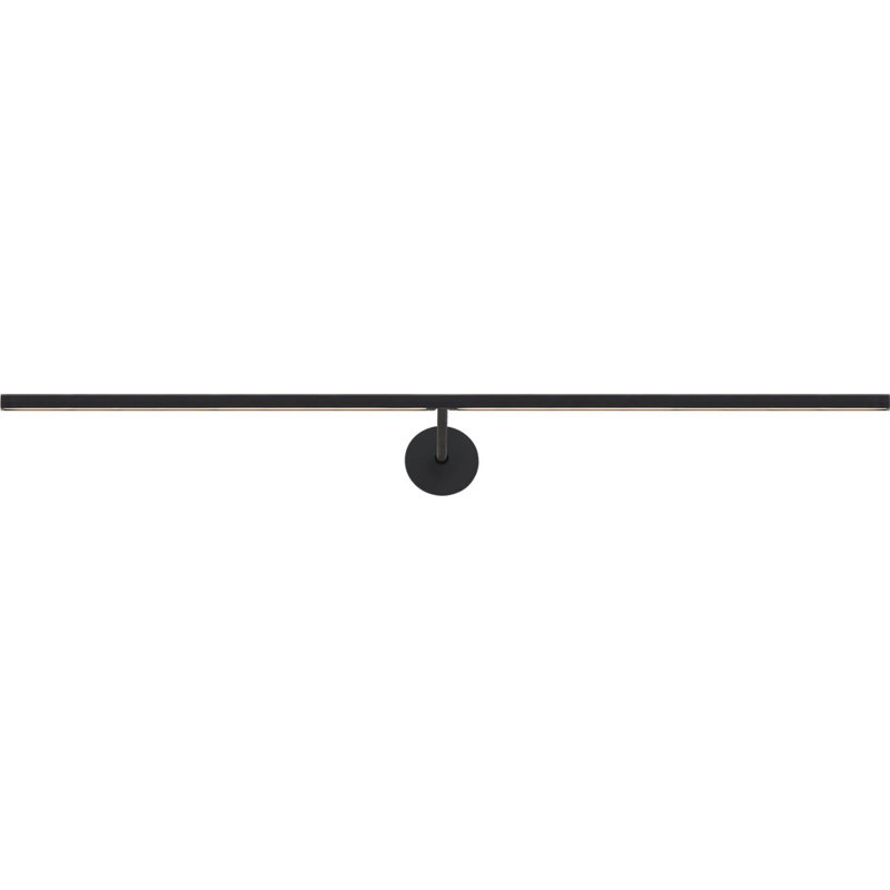 Plural Faceted Picture Light, Nightshade Black, 0.7" H x 30" W x 8.9" D, 20.8