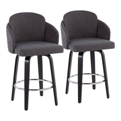 Violetta Swivel Upholstered Counter Stool