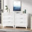 Commode de chambre blanche (ensemble de 2)