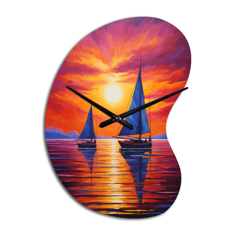 Horloge murale voilier en forme de voilier, Petit