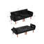 Canapé-lit futon Allen de 82 po en velours capitonné-581820365-581820366