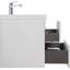 Meuble-lavabo flottant avec lavabo, meuble-lavabo mural moderne avec lavabo en résine et tiroirs à fermeture en douceur-1200007938