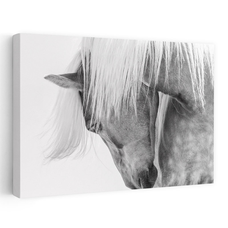Serene Horse Portrait Elegant Peaceful Serene Horse Portrait, art mural