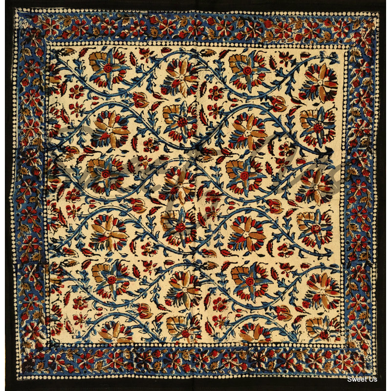 Serviette 18 "100% coton Kalamkari