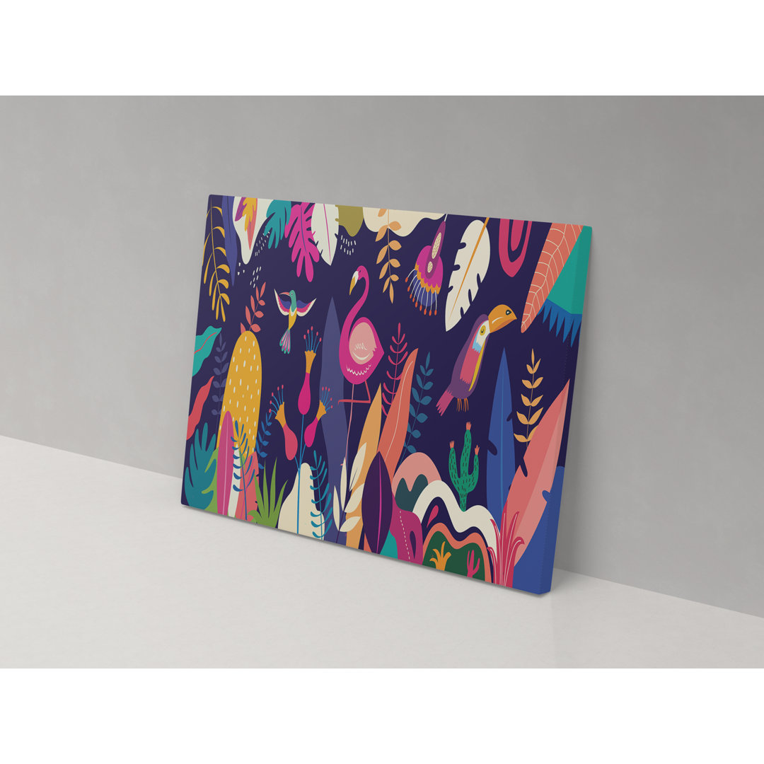 Rainforest Patterns - Wrapped Canvas Painting