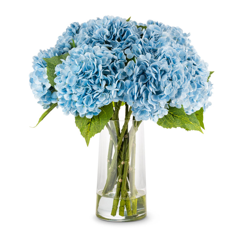 Cultivated Interiors Polyethylene (PE) Arrangement in Vase, Blue