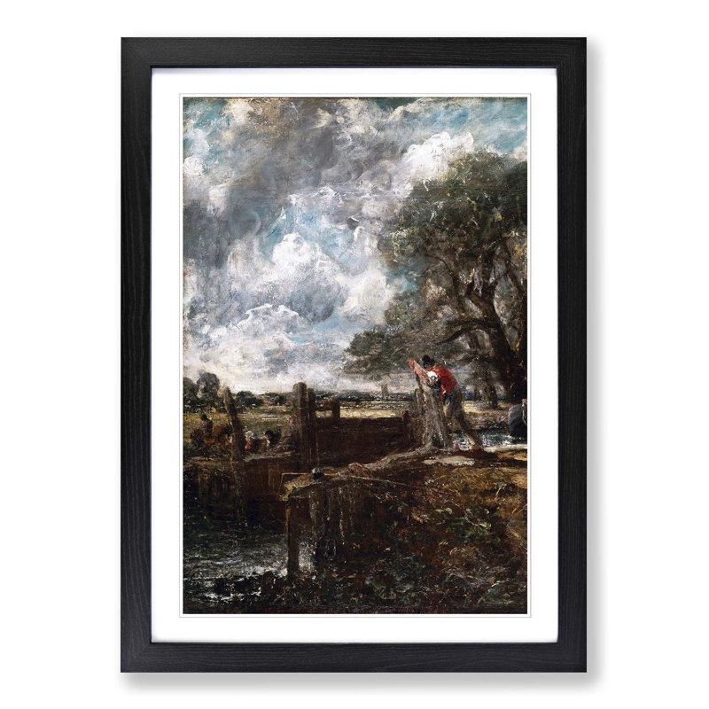 John Constable - Single Picture Frame Painting, Black