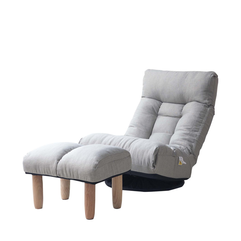 Taska Upholstered Home Theater Seating, Gray Fabric