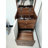 Practical Walnut Vanity Desk With Visible Storage And Comfortable Seat Elegant Table Spacious Drawer-1730289244