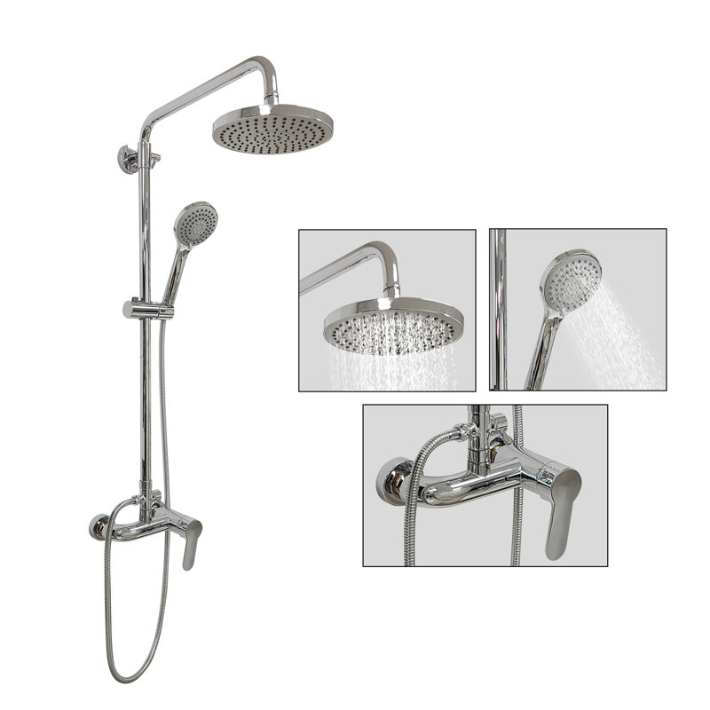 Système de douche avec valve brute