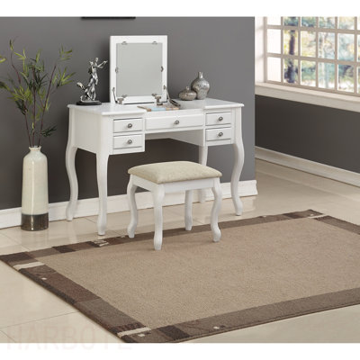 Ensemble de meuble-lavabo avec tiroir et tabouret
