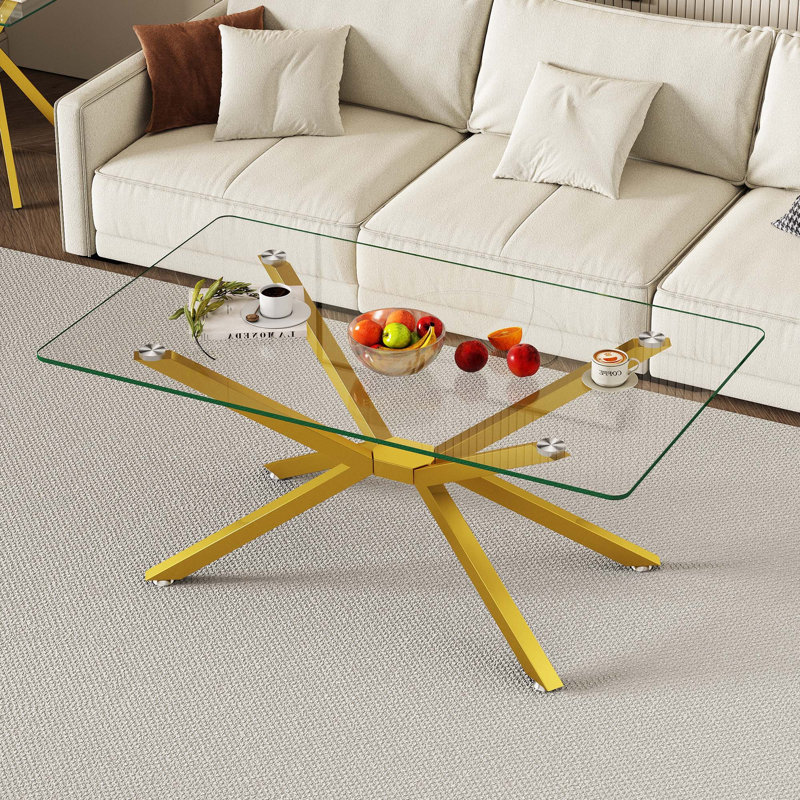 Table basse 39,37 po, Doré