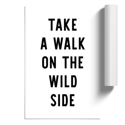 Wild Side - Unframed Typography
