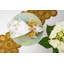 Gold Hand Beaded Flower Runner